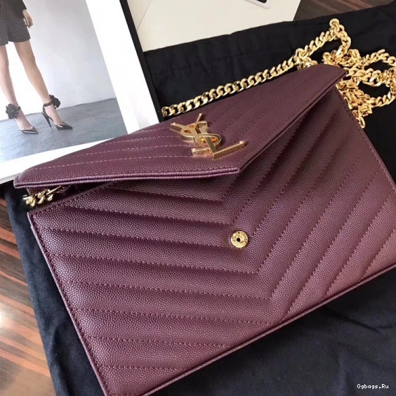 MATELASSÉ YSL CASSANDRE WALLET CHAIN 0723